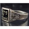 Image 3 : STERLING SILVER GERMAN NAZI NORDLAND WIKING ENAMELED RING
