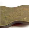 Image 3 : RARE US ARMY RANGER BRASS KNUCKLE KNIFE W/ LEATHER SCABBARD