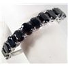 Image 1 : SILVER BLUE SAPPHIRE BRACELET - 6"