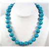 Image 1 : TURQUOISE NECKLACE W/ SILVER CLASP