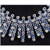 Image 2 : SILVER SAPPHIRE AND DIAMOND NECKLACE