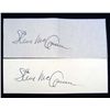 Image 1 : LOT OF 2 CUT SIGNATURES OF STEVE MC QUEEN