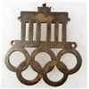 Image 2 : GERMAN NAZI 1936 BERLIN OLYMPICS ENAMELED TABLE PLAQUE