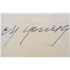 Image 2 : CY YOUNG CUT SIGNATURE W/ PICTURE - FRAMED