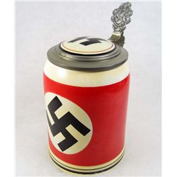 GERMAN NAZI WAFFEN SS PORCELAIN BEER STEIN