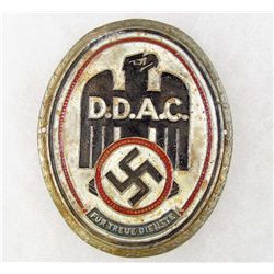 GERMAN NAZI D.D.A.C. TABLE TOP PLAQUE