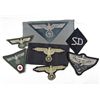 Image 1 : LOT OF 7 GERMAN NAZI MILITARY CLOTH INSIGNIAS