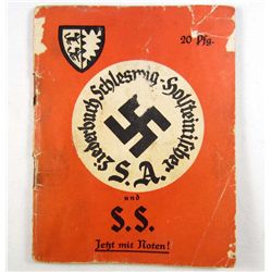 GERMAN NAZI 1934 WAFFEN SS BROWN SHIRTS SA SONG BOOK