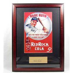 BABE RUTH CUT SIGNATURE W/ PICTURE - FRAMED