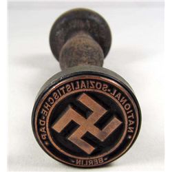 GERMAN NAZI NATIONAL SOSIALISTISCHE DAP BERLIN RUBBER STAMP