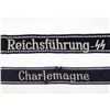 Image 1 : LOT OF 2 GERMAN NAZI WAFFEN SS EM CUFF TITLES