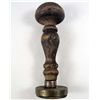 Image 2 : GERMAN NAZI WAX SEAL / RUBBER STAMP W/ WOOD HANDLE