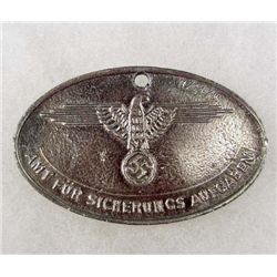 GERMAN NAZI SS AUSWEIS TAG