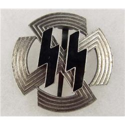 GERMAN NAZI SS ENAMELED SPORTS BADGE