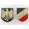 Image 1 : SET OF 2 GERMAN NAZI HELMET BADGES