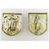 Image 2 : SET OF 2 GERMAN NAZI HELMET BADGES