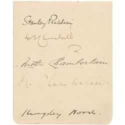 Winston Churchill and Neville Chamberlain