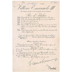 Benito Mussolini and Vittorio Emanuele III