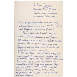 Enola Gay: Morris Jeppson