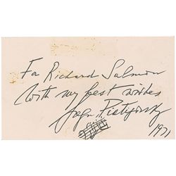 Cellists: Piatigorsky and Rostropovich