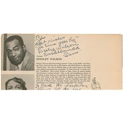 Casablanca: Dooley Wilson