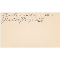 John ‘Chief’ Meyers