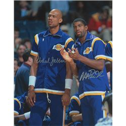Kareem Abdul-Jabbar and Magic Johnson