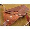 Image 3 : BROWN LEATHER HOLSTER VINTAGE DOUBLE STRAP TYPE
