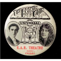 "Broken Coin" Celluloid Mirror Silent Movie Promo 1915