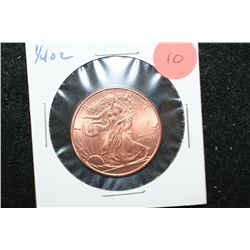 Golden State Mint Copper Round; .999 Fine Copper 1/4 Oz.