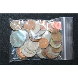 US & Foreign Coin & Token; Various Dates, Conditions & Denominations; Lot of 50