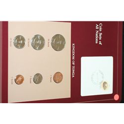 Kingdom of Tonga; Coin Sets of All Nations W/Postal Stamp Dated 1983