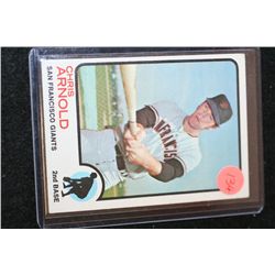 1973 MLB T.C.G. Chris Arnold San Francisco Giants Baseball Trading Card