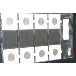 1999-D US Delaware State Quarter; Lot of 8