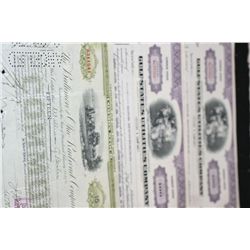 The Baltimore and Ohio Railroad Company Stock Certificate Dated 1929 & Gulf States Utilities Company