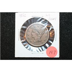 1852 Large One Cent Piece