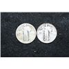 Image 1 : Standing Liberty Quarter; Lot of 2; Dates Unreadable