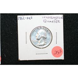1962 Washington Quarter; Proof