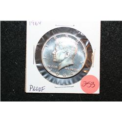 1964 Kennedy Half Dollar; Proof