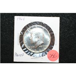 1964 Kennedy Half Dollar; Proof