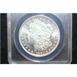 1881-O Silver Morgan $1; ANACS Graded AU55