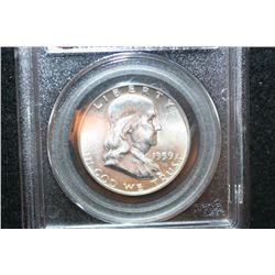 1959-D Ben Franklin Half Dollar; PCGS Graded MS64