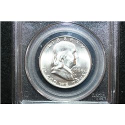 1954-D Ben Franklin Half Dollar; PCGS Graded MS64