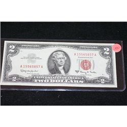 1963-A United States Note $2; Red Seal