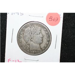 1914-S Barber Half Dollar; F12