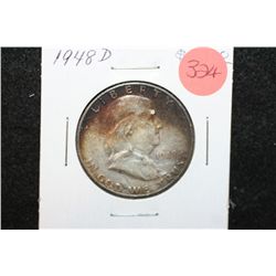 1943-D Ben Franklin Half Dollar