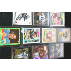 Various Football Trading Cards; Various Dates, Players & Teams; Lot of 10