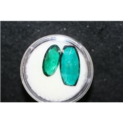 Loose Green Colored Gemstone; Lot of 2