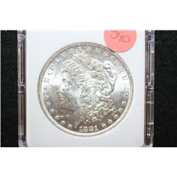 1881-O Silver Morgan $1; MCPCG Graded MS61