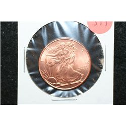Golden State Mint Copper Round; .999 Fine Copper 1/4 Oz.